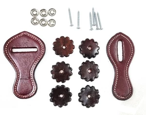 Kit Reparación Titulares de Correa de Cuero y Conchos Juego de Cuero Genuino Envío Gratis - Imagen 1 de 1