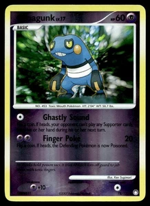 Croagunk 78/123 Pokemon Karte Mysteriöse Schätze Common 60 HP Rev Holo LP RQ - Bild 1 von 2