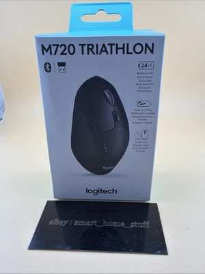 Logitech M720 Triathlon Wireless Mouse - Black - Image 1 of 4