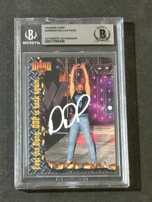 DIAMOND DALLAS PAGE 1999 TOPPS WCW/NWO NITRO SIGNED AUTOGRAPH CARD BAS AUTHENTIC - Image 1 of 2