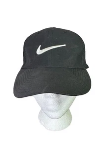 Nike Legacy91 Dri Fit Strapback Hat OSFM Black Embroidered Swoosh - Picture 1 of 7