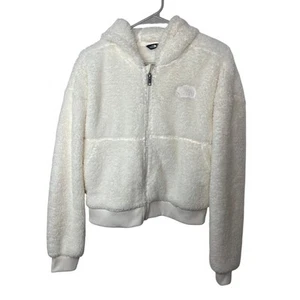 The North Face girl's girls' jacket white 18 - 20 or XXL white fluffy fuzzy - Picture 1 of 19