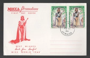 1964 Jamaica MECCA promotions Miss World FDC. Harbour View first day card - Picture 1 of 1