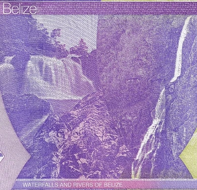2025 BELICE CASCADAS 2 dólares P-73 UNC cerca de Guatemala ex Honduras Británica D2 Foto 1 de 3
