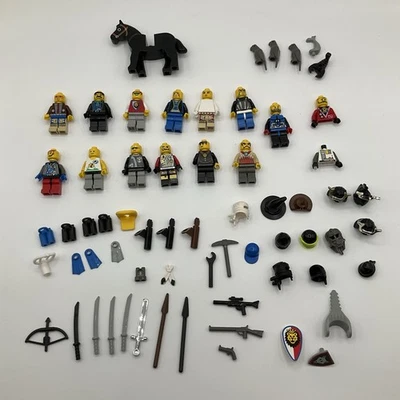 Mixed Lot Of 60+ Minifigures And Accessories- Ninja Indian Knight Diver Police - Image 1 of 4