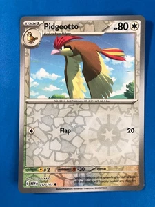 Pidgeotto - 017/165 - Reverse Holo - SV: Scarlet & Violet 151 (MEW) - NM - Picture 1 of 2
