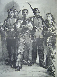 The Deserter By Frank Holl Harpers Weekly 1875 French or Italian Harper’s Weekly - Picture 1 of 2