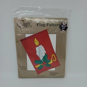 Fabric Crafts Flag Pattern 07577 Christmas Candle 34"x48" Sewing USA FabriCrafts - Picture 1 of 2