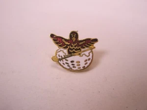 Red Bird Golf Ball & Golf Club Vintage Tie Tack Lapel Pin x80 - Picture 1 of 6