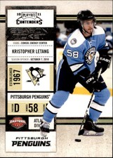 2010-11 Playoff Contenders Penguins Hockey Card #15 Kristopher Letang