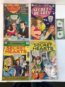 Menge 4 Vintage DC Comics "Secret Hearts" / Liebe & Romantik ~ 1-P - Bild 1 von 3