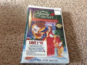 Beauty and the Beast Enchanted Christmas VHS Tape SEALED 2002 - Picture 1 of 3