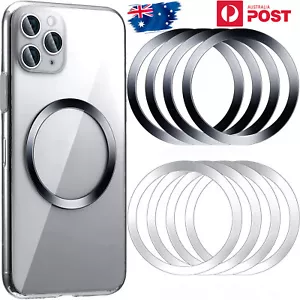 Magnetic Wireless Compatible Car Charger Metal Ring for Magsafe iPhone Galaxy - Picture 1 of 7