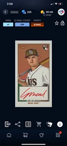 DIGITAL Topps Bunt 206 24 - Curtis Mead - Red Signature Iconic 279cc Rookie RC - Picture 1 of 2