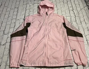 Girl’s Columbia XCO Pink & White Lightweight Hooded Windbreaker  Size 18/20 - Picture 1 of 10