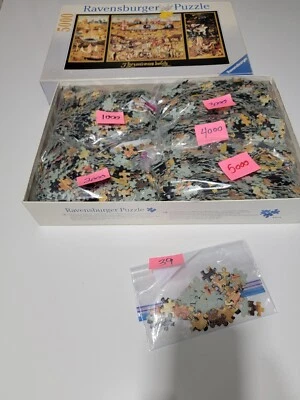 VTG RAVENSBURGER PUZZLE 5000 piece Jheronimus Bosch Garden of Delights Counted - Image 1 of 4