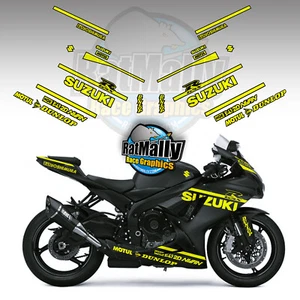 SUZUKI GSXR WINTER TEST STYLE GRAPHICS - NEON DECAL PACK - RACE TRACK STICKERS - Picture 1 of 1