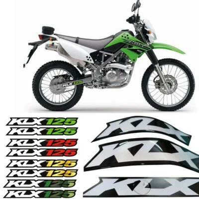 Calcomanías adhesivas reflectantes para KAWASAKI KLX125 KLX 125L 03-2006 3D pegamento basculante Foto 1 de 4