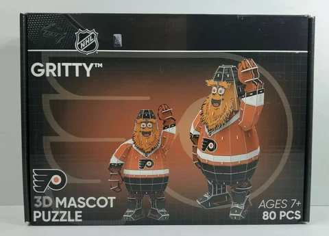 Foco PZLZ 3D Mascot Puzzle - Gritty - Philadelphia Flyers - 80 Pieces - New Cover