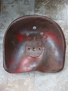 Rusty Metal Beat Up Tractor Implement Seat 16" x 19" Farm Country Barn Patina - Picture 1 of 14