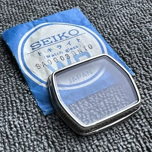 NOS ORIGINAL GLASS WITH BEZEL SEIKO 0533-5000 5005 0534-5000 QUARTZ LCD DIGITAL - Picture 1 of 5