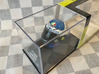 1/8 MINICHAMPS 200086 AGV REPLICA HELMET ROSSI MOTO GP MISANO 2020 RACE 2 - Image 1 of 4