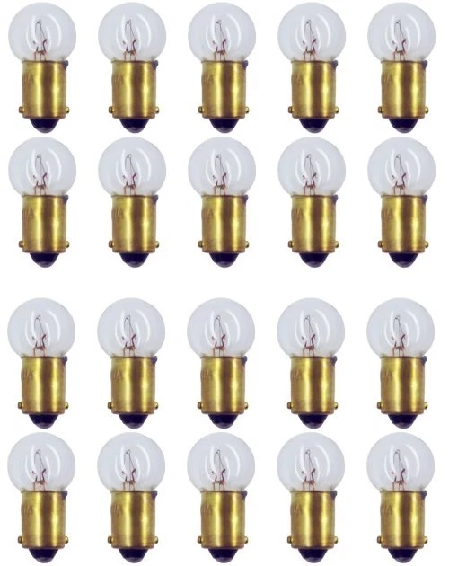 20x 57 Light Bulb Miniature Gauge Cluster Instrument Panel 12v G-4.5 BA9S GE Lot - Image 1 of 1