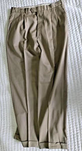 JB Britches Nordstrom Mens 33x29 Pleated cuffVTG 100% Wool Dress Slacks - Picture 1 of 4