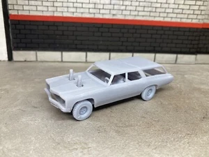 Coche de demostración derby de demolición Chevy Wagon impreso en 3D escala 1/64 para diorama diecast - Imagen 1 de 17