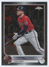 2022 Topps Chrome #14 Freddie Freeman  Atlanta Braves Baseball Card 
