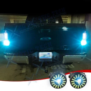 For Ford F150 F250 8000K Ice Blue 4014 SMD Back up Reverse Light 3157 LED Bulbs - Picture 1 of 12