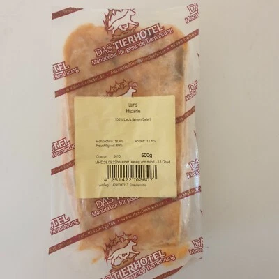 Tiernahrung Hund & Katze  *Lachs Häckerle*   " Das Tierhotel "  - Bild 1 von 3