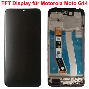 HX Replacement Display For Motorola Moto G14 XT2341 LCD Screen On Frame Black - Picture 1 of 1