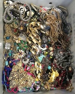 Jewelry Vintage Modern Huge Lot Craft Junk Wear Resale Over 1 Full Pound Lb Bag - Picture 1 of 12