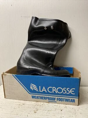 Calçado de borracha lacrosse à prova de intempéries 11", tamanho 9, #89301, novo na caixa, pacote-lite - Imagem 1 de 4