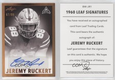 2021 Leaf Memories 1960 Base Bronze Spectrum /99 Jeremy Ruckert #BW-JR1 Auto