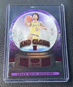 2023-24 Crown Royale Sno Globe Red #13 Jalen Hood-Schifino /49 - Picture 1 of 2