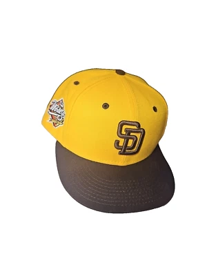 Rare San Diego Padres World Series 1998 New Era Fitted Baseball Hat 7 5/8 Clean - Image 1 of 4
