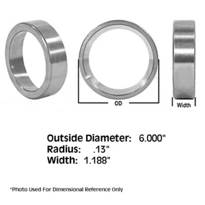 833167M1 Tapered Roller Bearing Cone 6" OD 0.13" Radius 1.188" Wide - Picture 1 of 6