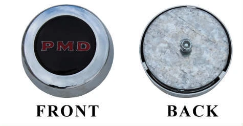 Pontiac GTO FIREBIRD RALLY II 1967-70 tapa central, negra con letras rojas Foto 1 de 1