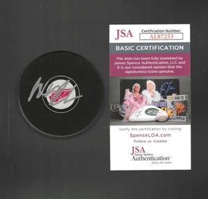 Axel Sandin Pellikka Signed Detroit Red Wings Puck JSA COA - Picture 1 of 1