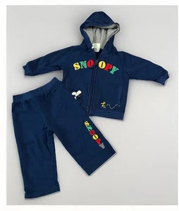 Conjunto de Conjunto SNOOPY de Colección con Chaqueta y Pantalones Woodstock 18M Bordados Cacahuetes Y2K - Imagen 1 de 8