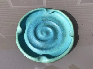 Van Briggle Pottery Turquoise Matte Ashtray 5" - Picture 1 of 6