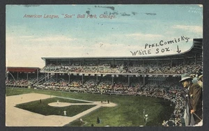 9-29-1911 Postmarked Charles Comiskey Park Chicago White Sox Postcard Cent Stamp - Picture 1 of 2