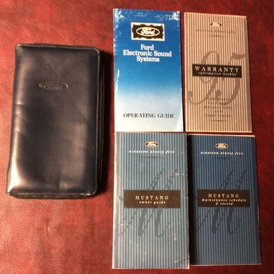 1995 FORD MUSTANG COUPE & CONVERTIBLE OWNERS MANUAL BOOKS MAINT REF ZIP CASE ALL - Image 1 of 4