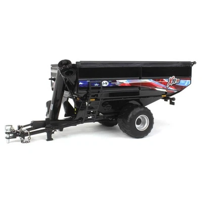 SpecCast1:64 Black J&M 1112 X-Tended Reach Grain Cart USA Flag Decoration JMM027 - Image 1 of 4