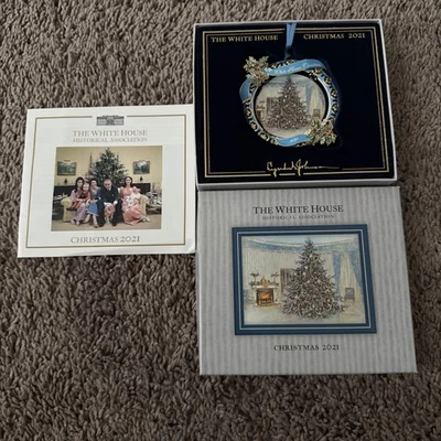 WHITE HOUSE HISTORICAL ASSOCIATION 2021 Annual White House Ornament By Historical Association With Box and Paper