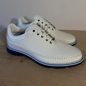 Size 11.5 - Adidas MC80 Spikeless Golf Off White Collegiate Navy Boost MSRP $200 - Picture 1 of 11