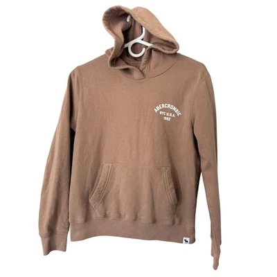 Abercrombie Kids Light Brown Girls Hoodie Sweatshirt Size 13/14 - Image 1 of 4