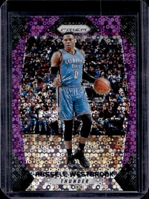 Prizm Russell Westbrook Prizms Fast Break 2017-18 púrpura #65/75 Thunder Foto 1 de 2